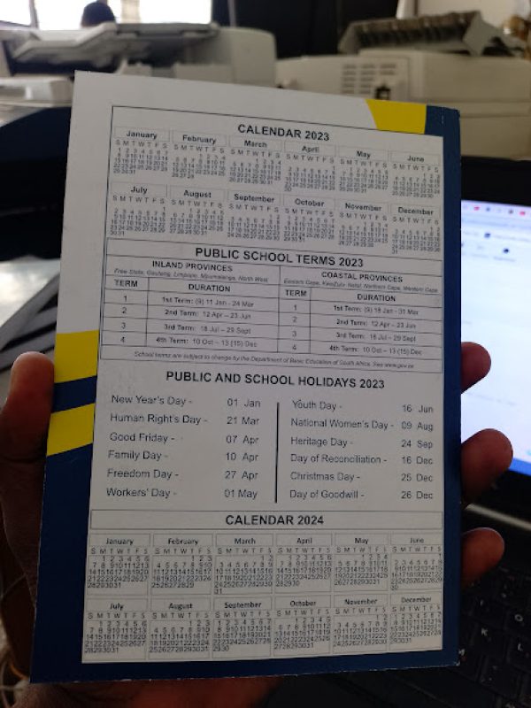 school diary back